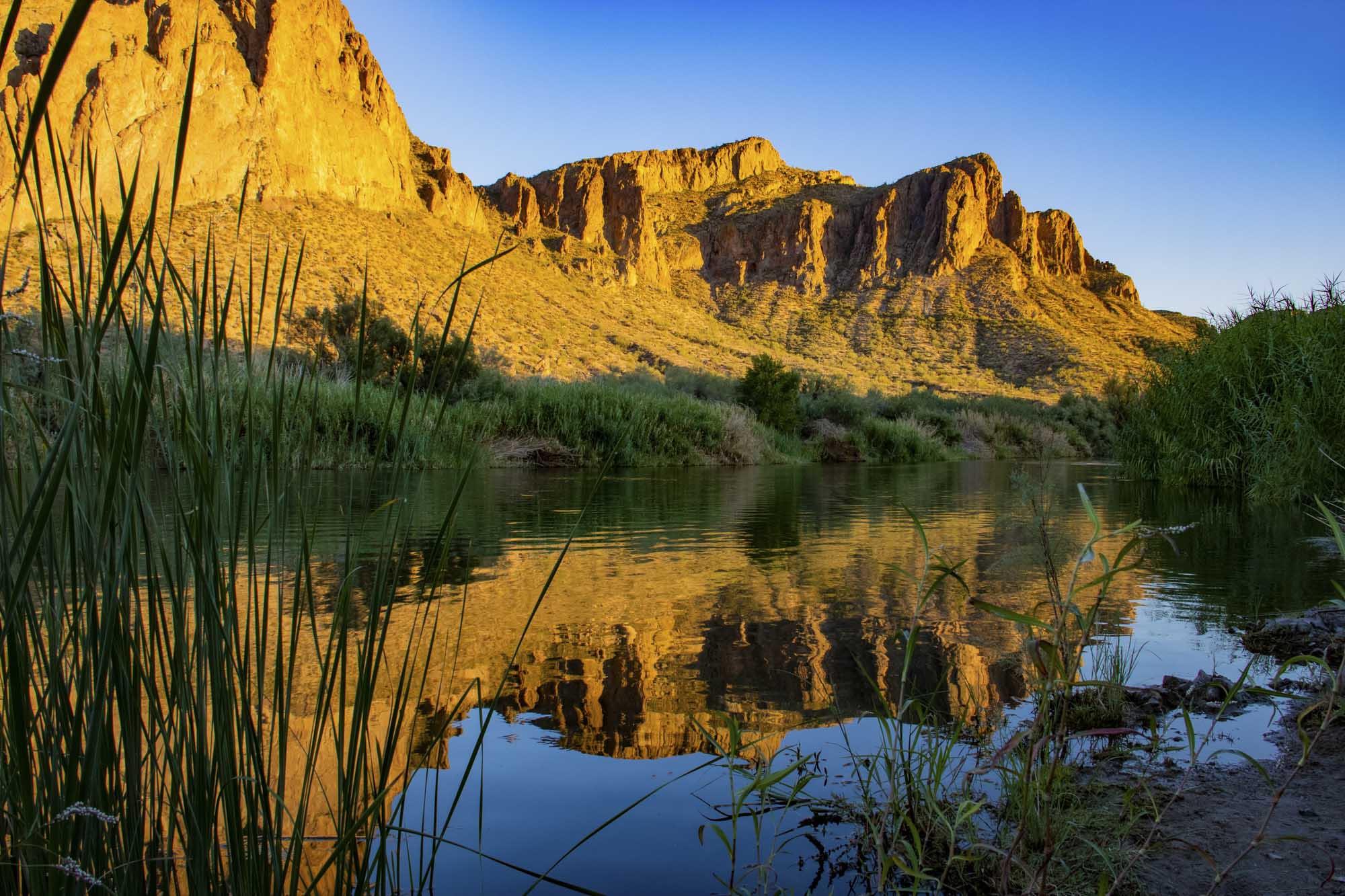 The,Lower,Salt,River,Along,The,Goldfield,Mountains,In,Arizona